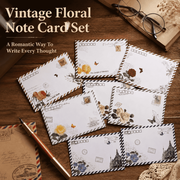 1 1940Vintage Floral Handwritten Envelope – A Romantic Time Capsule of Love, Memory & Emotion